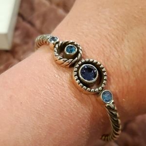 Brighton Halo Hinged Bangle